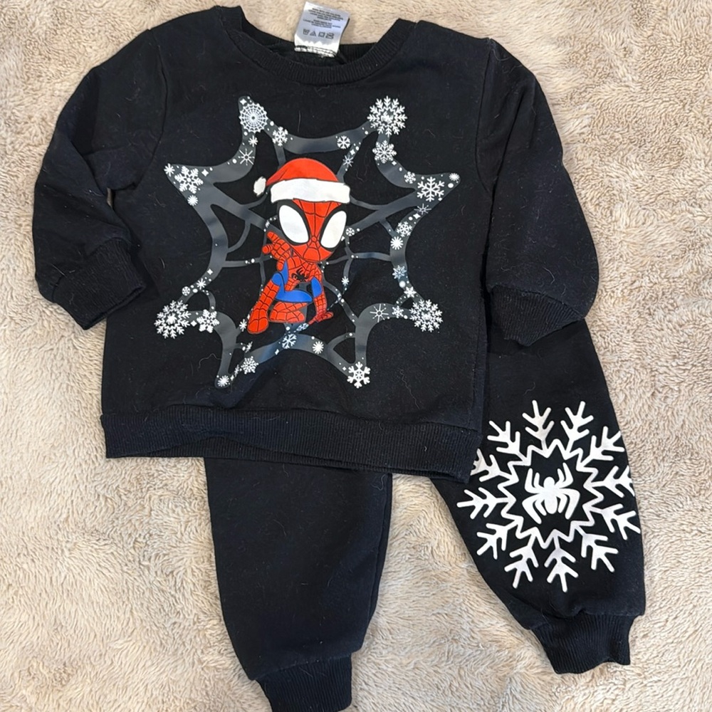 12-18M Spider-Man Christmas outfit